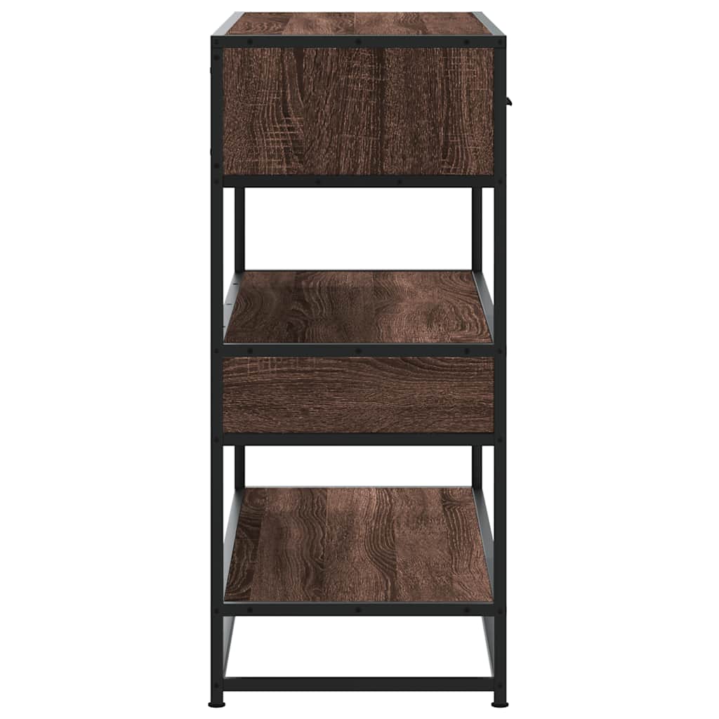 Konsolinis staliukas, rudas ąžuolo, 90x35x80cm, mediena