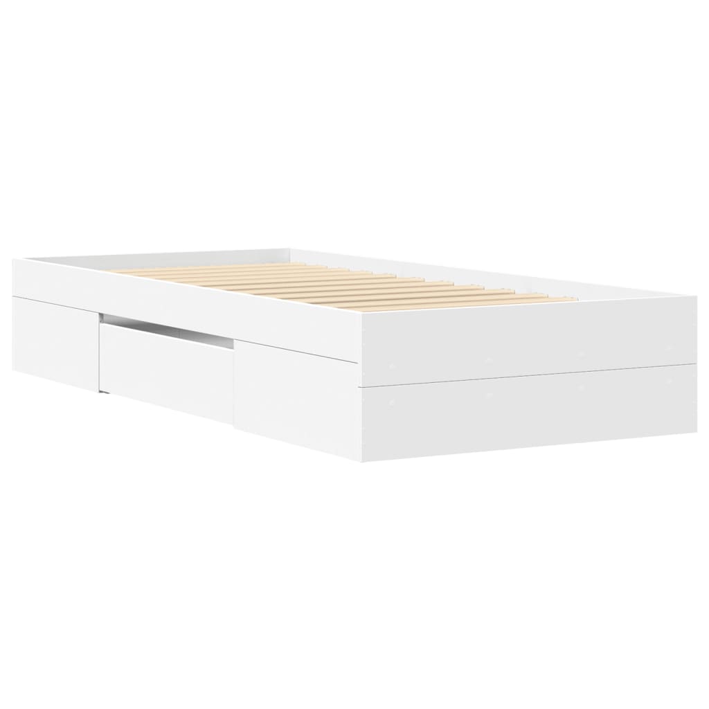 Lovos rėmas, baltos spalvos, 90x190cm, apdirbta mediena