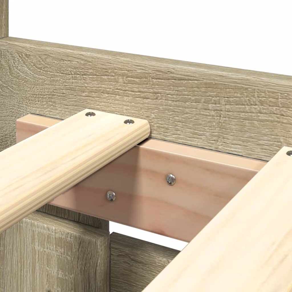 Lovos rėmas su galvūgaliu, ąžuolo, 160x200cm, apdirbta mediena