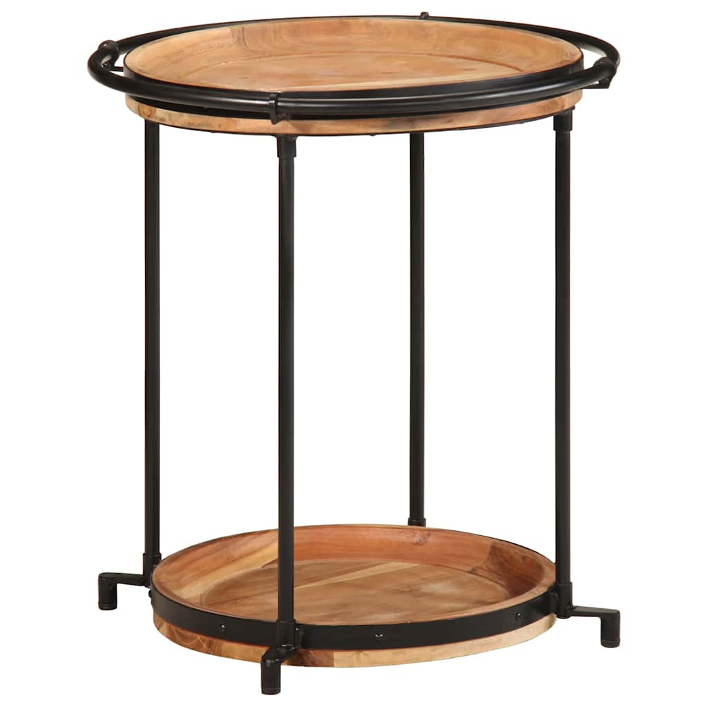 šoninis staliukas Ø55x60 cm Akacijos masyvo