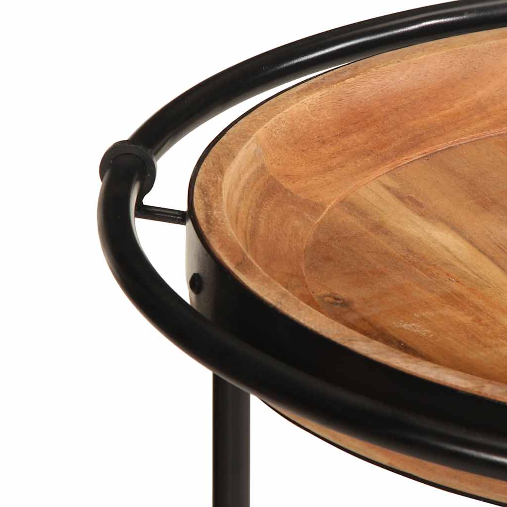 šoninis staliukas Ø55x60 cm Akacijos masyvo