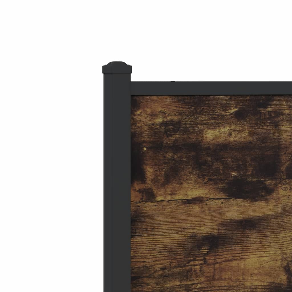 Lovos rėmas be čiužinio, dūminio ąžuolo, 160x200cm, metalas