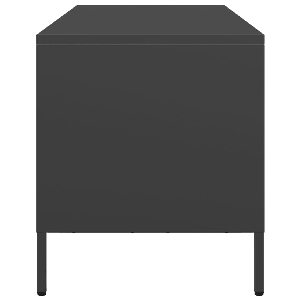 Televizoriaus spintelė, juoda, 101,5x39x43,5cm, plienas