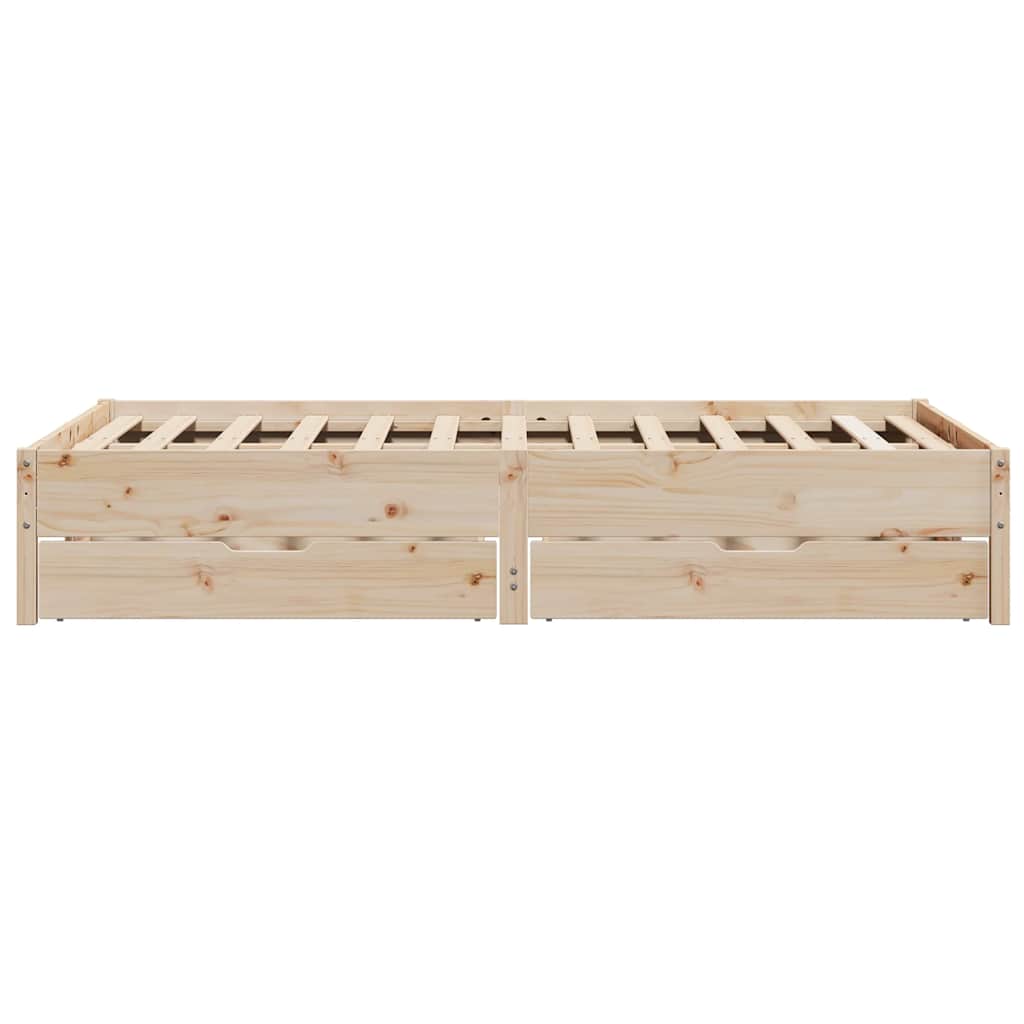 Lovos rėmas be čiužinio, 150x200cm, pušies medienos masyvas
