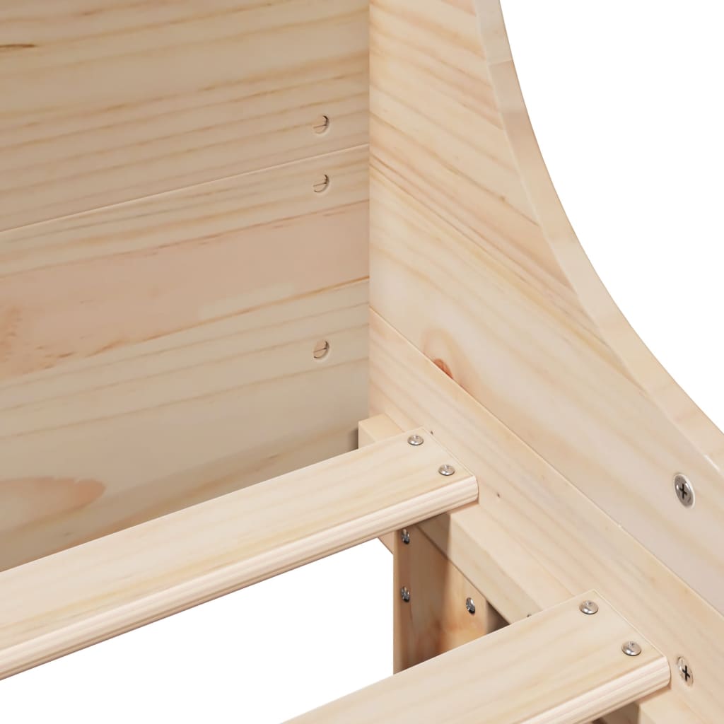 Lovos rėmas be čiužinio, 140x200cm, pušies medienos masyvas