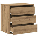 Kampinė komoda su stalčiais, ruda, 60x41x58cm, mediena