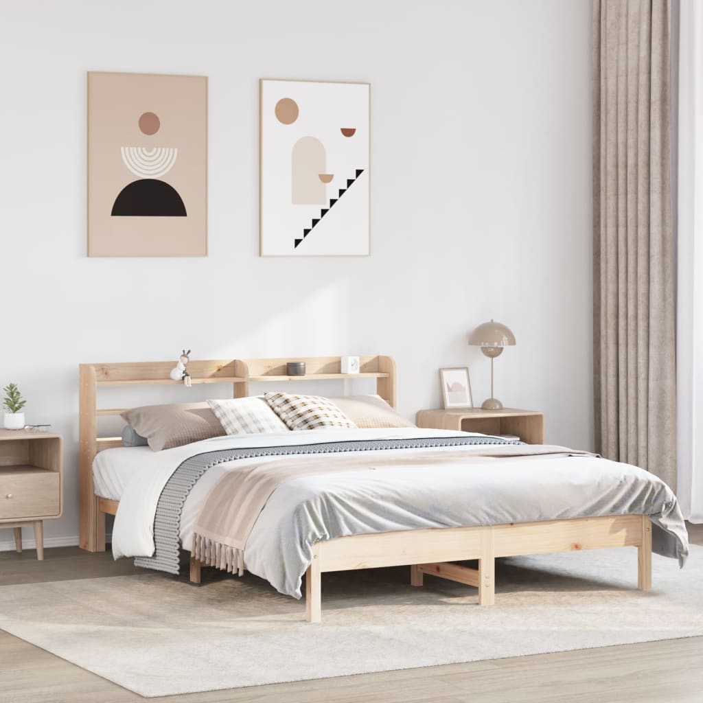 Lovos rėmas be čiužinio, 140x200cm, pušies medienos masyvas