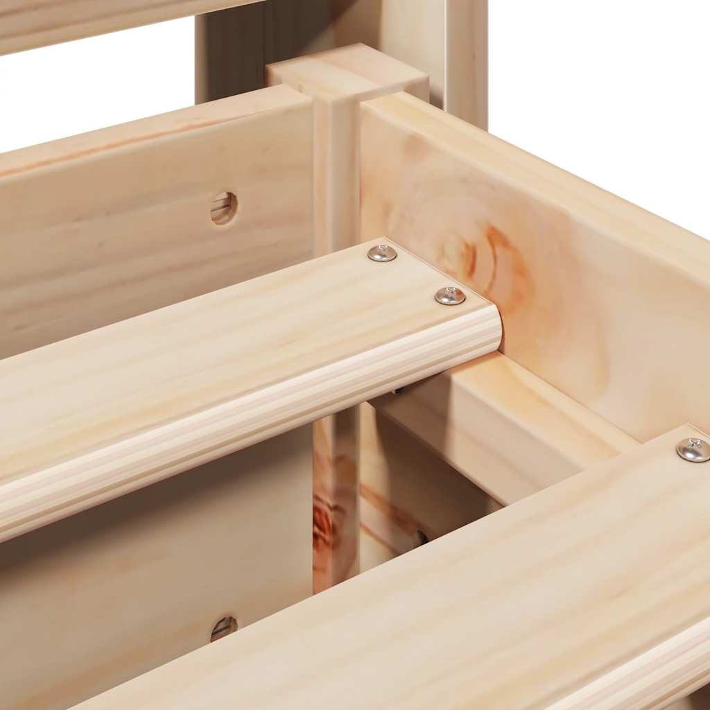 Lovos rėmas be čiužinio, 120x190cm, pušies masyvas