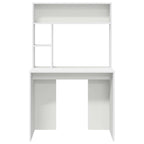 Stalas su lentyna Balta 91 x 50 x 149 cm Apdirbta mediena