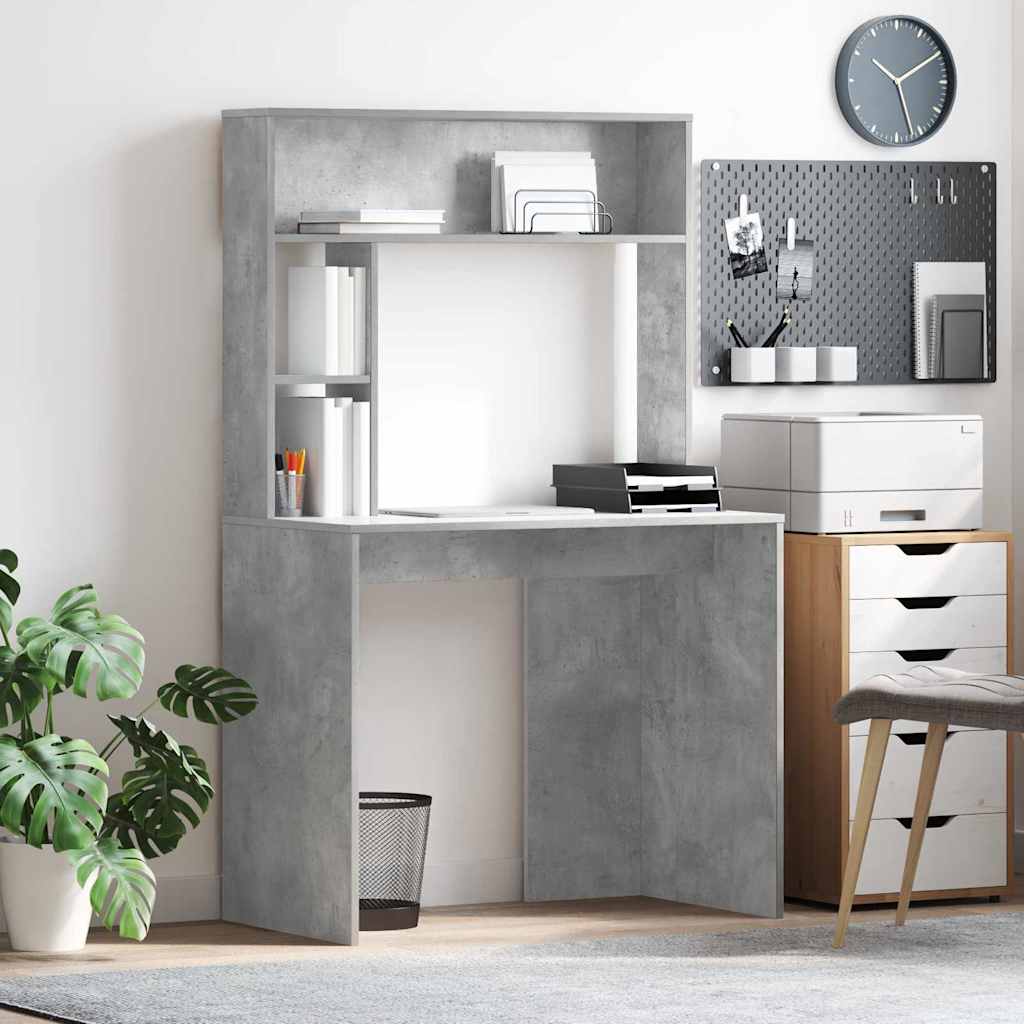 Stalas Betono pilka 91 x 50 x 149 cm Apdirbta mediena