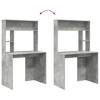 Stalas Betono pilka 91 x 50 x 149 cm Apdirbta mediena