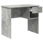 Stalas su stalčių Betono pilka 90 x 49 x 75 cm Apdirbta mediena