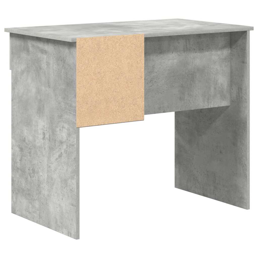 Stalas su stalčių Betono pilka 90 x 49 x 75 cm Apdirbta mediena