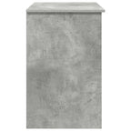 Stalas su stalčių Betono pilka 90 x 49 x 75 cm Apdirbta mediena