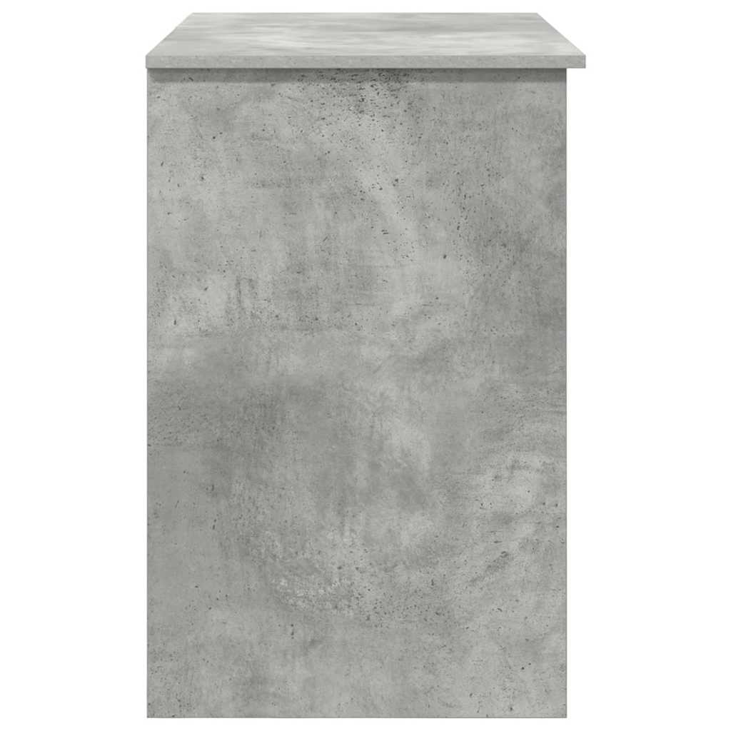 Stalas su stalčių Betono pilka 90 x 49 x 75 cm Apdirbta mediena