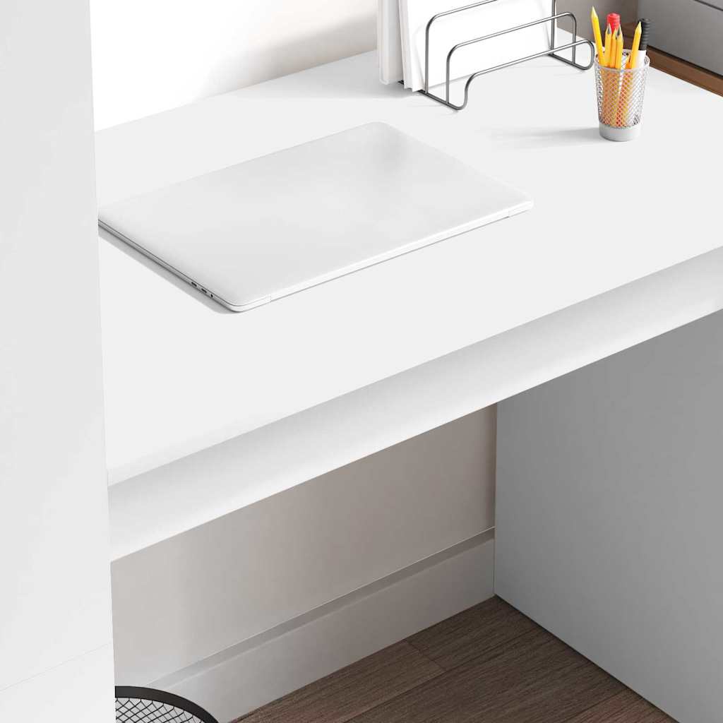 Stalas su lentyna Balta 113 x 54 x 120 cm Apdirbta mediena