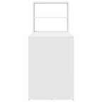 Stalas su lentyna Balta 113 x 54 x 120 cm Apdirbta mediena