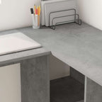 Stalas Betono pilka 142 x 102 x 73 cm Apdirbta mediena