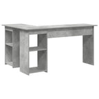 Stalas Betono pilka 142 x 102 x 73 cm Apdirbta mediena