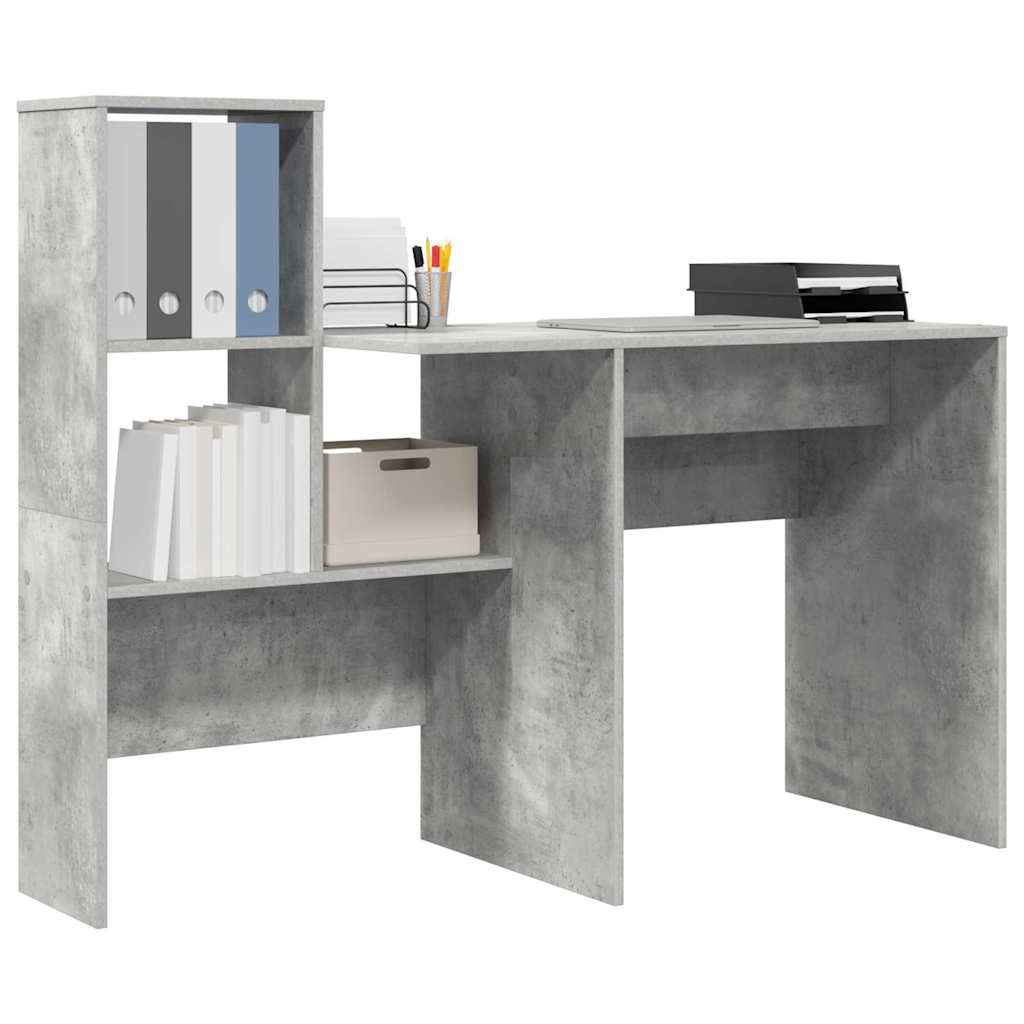 Stalas Betono pilka 131,5 x 50 x 106,5 cm Apdirbta mediena