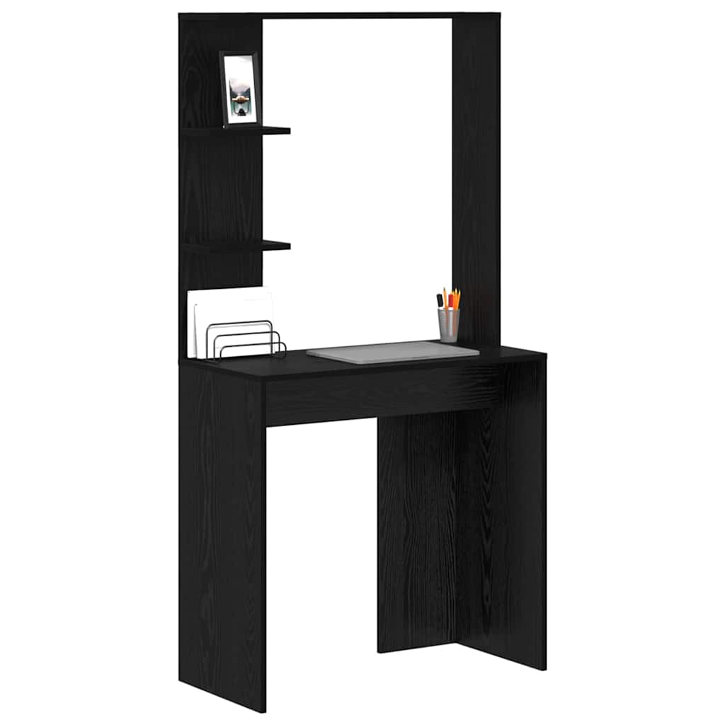 Stalas Juodas ąžuolas 78,5 x 37 x 154,5 cm Apdirbta mediena