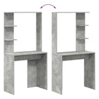 Stalas Betono pilka 78,5 x 37 x 154,5 cm Apdirbta mediena