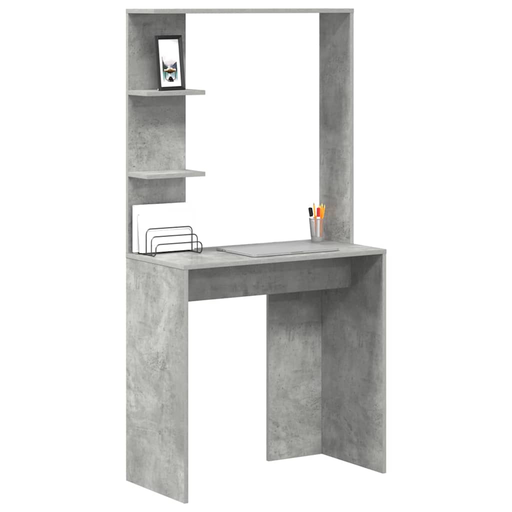 Stalas Betono pilka 78,5 x 37 x 154,5 cm Apdirbta mediena