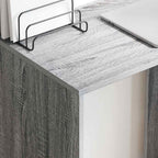 Stalas Pilkas Sonoma 78,5 x 37 x 154,5 cm Apdirbta mediena