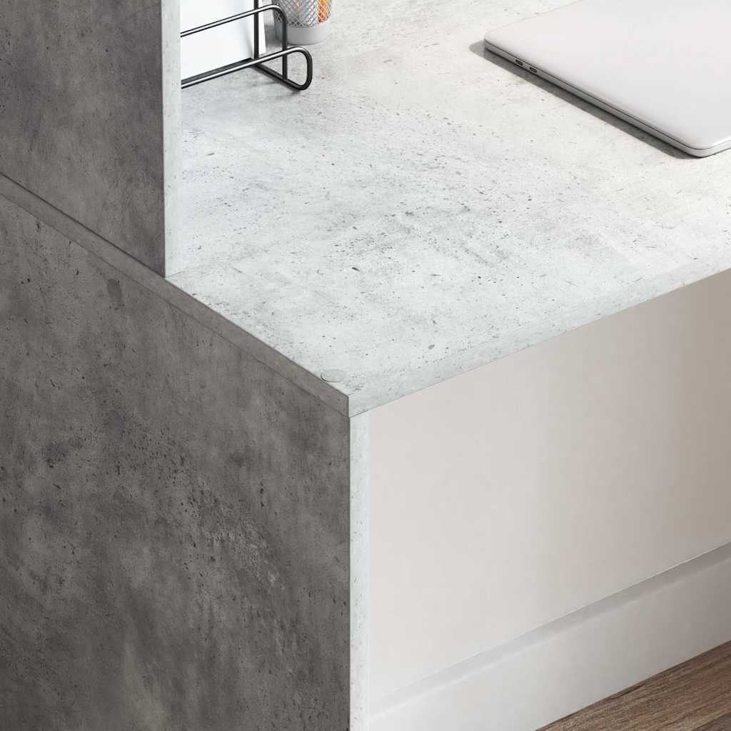 Stalas Betono pilka 102 x 50 x 124 cm Apdirbta mediena