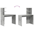 Stalas Betono pilka 102 x 50 x 124 cm Apdirbta mediena