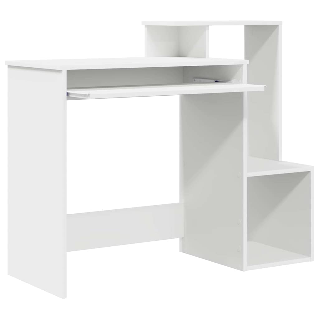 Stalas su stalčių Balta 106 x 41 x 88.5 cm Apdirbta mediena