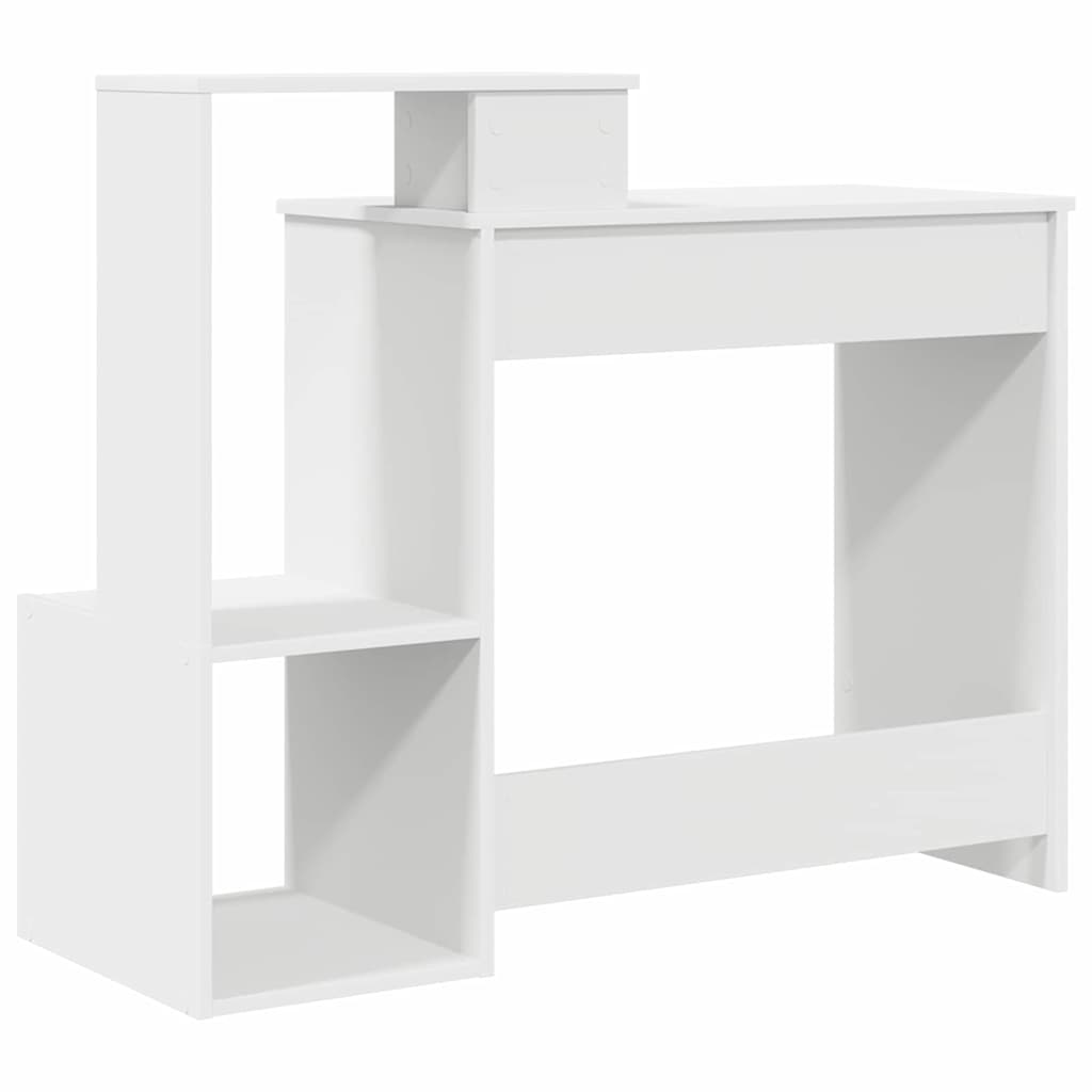 Stalas su stalčių Balta 106 x 41 x 88.5 cm Apdirbta mediena