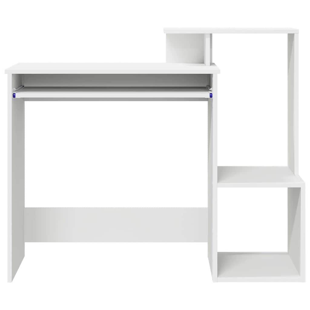 Stalas su stalčių Balta 106 x 41 x 88.5 cm Apdirbta mediena