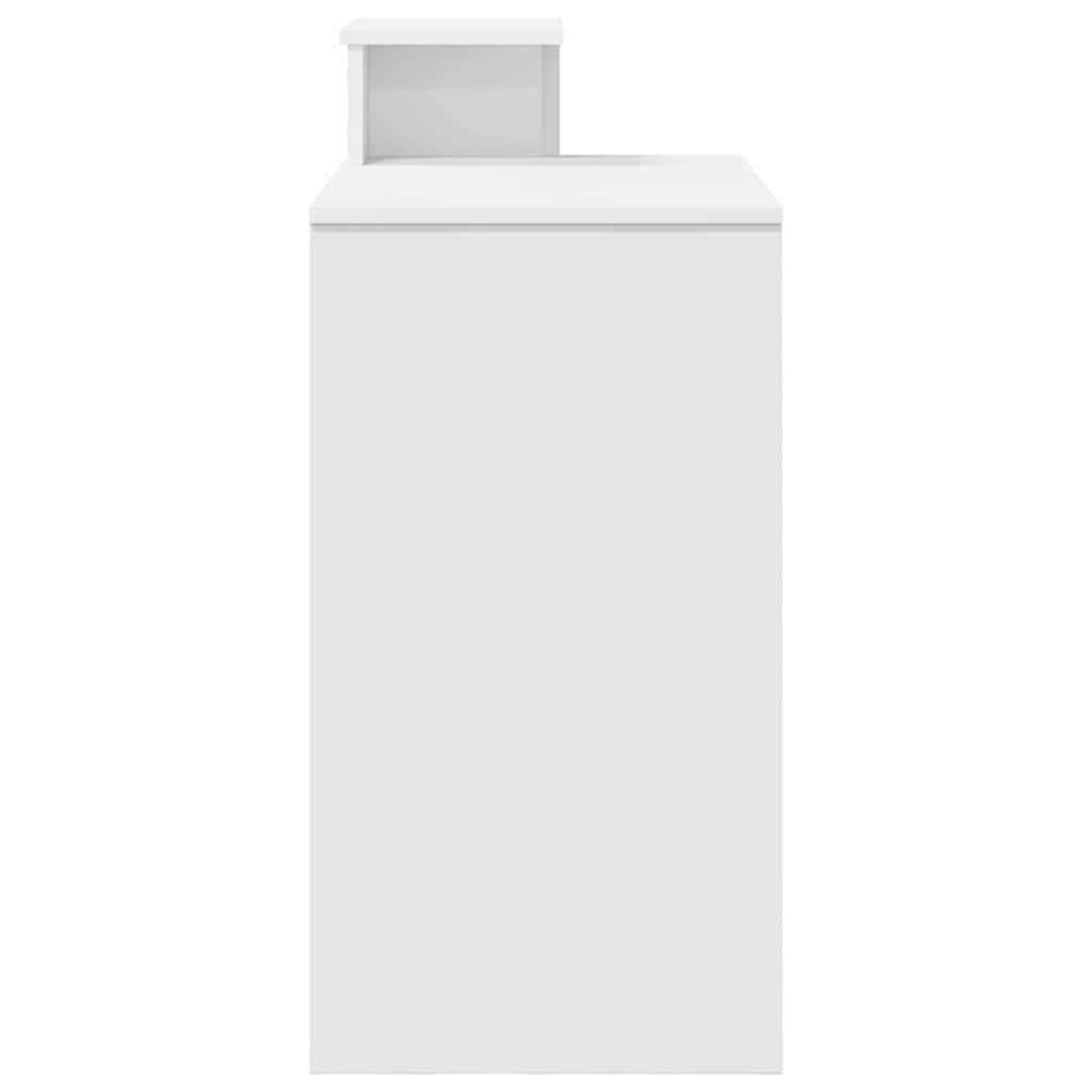 Stalas su stalčių Balta 106 x 41 x 88.5 cm Apdirbta mediena