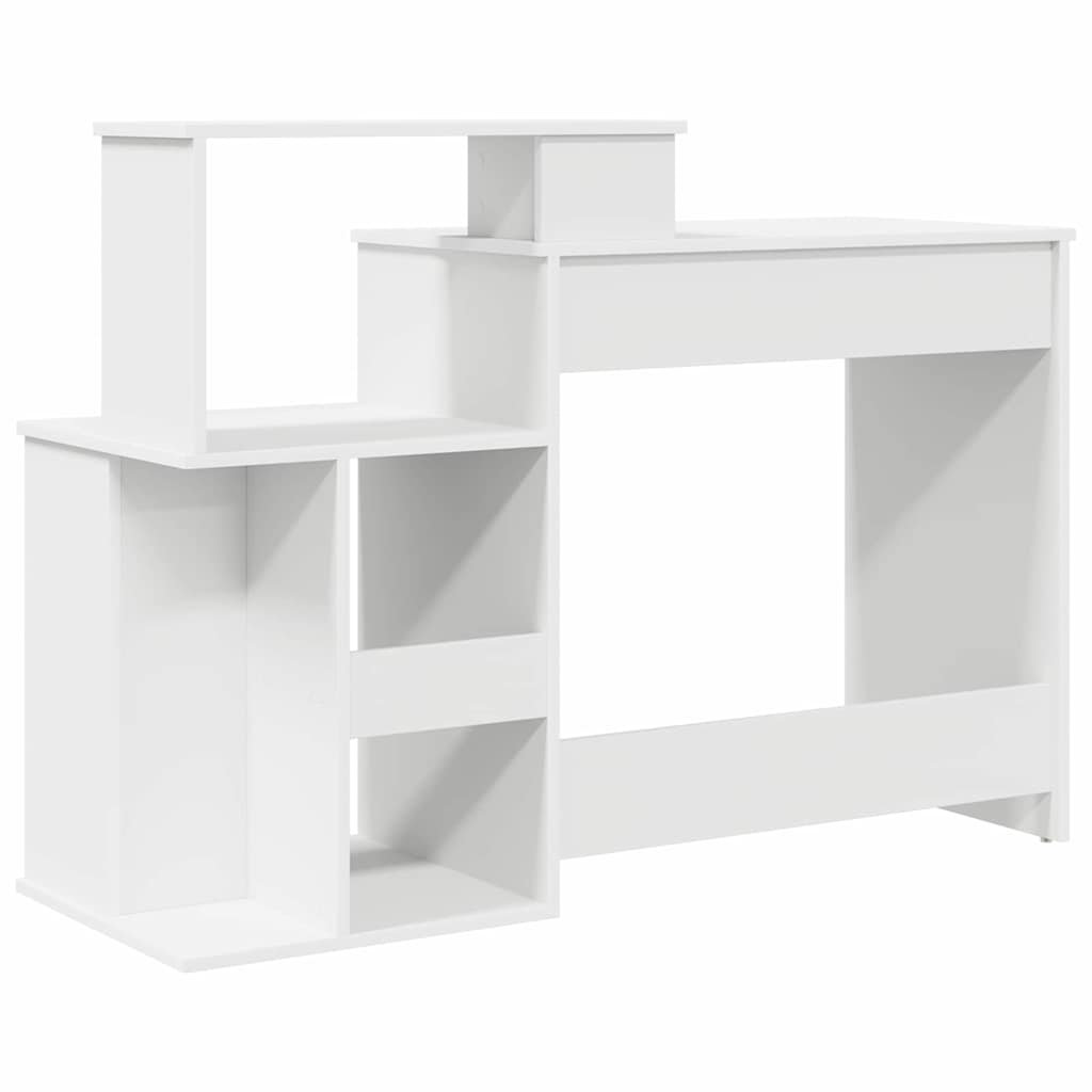 Stalas su stalčių Balta 120,5 x 44 x 88,5 cm Apdirbta mediena