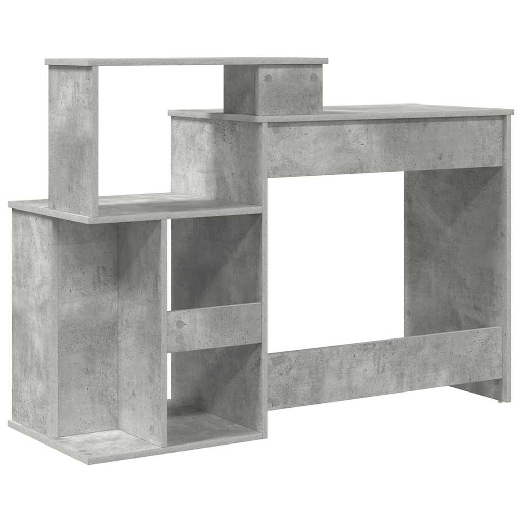 Stalas Betono pilka 120,5 x 44 x 88,5 cm Apdirbta mediena