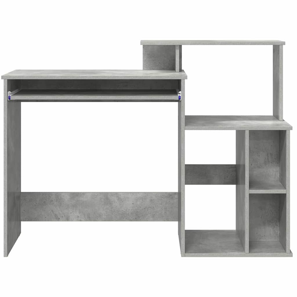 Stalas Betono pilka 120,5 x 44 x 88,5 cm Apdirbta mediena