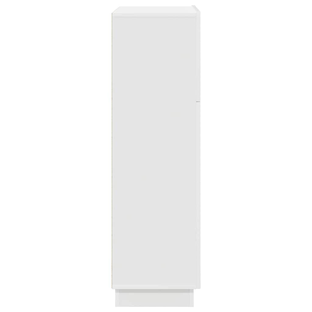 Stalas su lentyna Balta 71.5 x 31.5 x 106.5 cm Apdirbta mediena