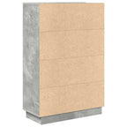 Stalas Betono pilka 71.5 x 31.5 x 106.5 cm Apdirbta mediena