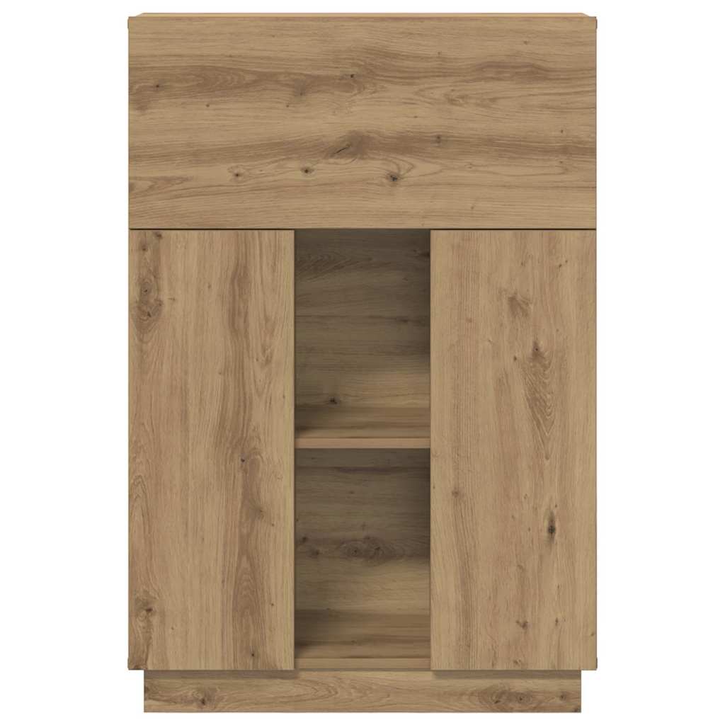 Stalas su lentyna Amatininkų ąžuolas 71.5 x 31.5 x 106.5 cm