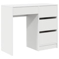 Stalas su stalčių Balta 90 x 37.5 x 75 cm Apdirbta mediena
