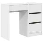Stalas su stalčių Balta 90 x 37.5 x 75 cm Apdirbta mediena