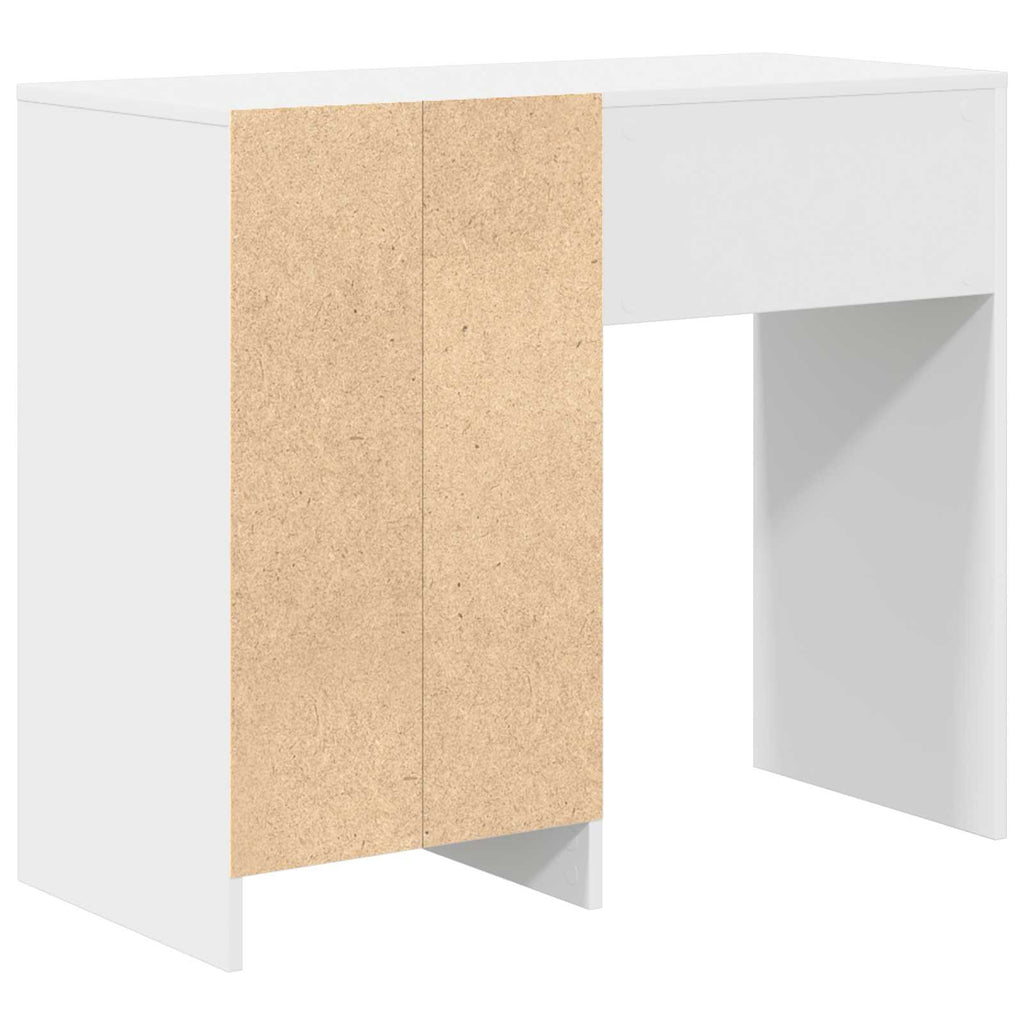Stalas su stalčių Balta 90 x 37.5 x 75 cm Apdirbta mediena