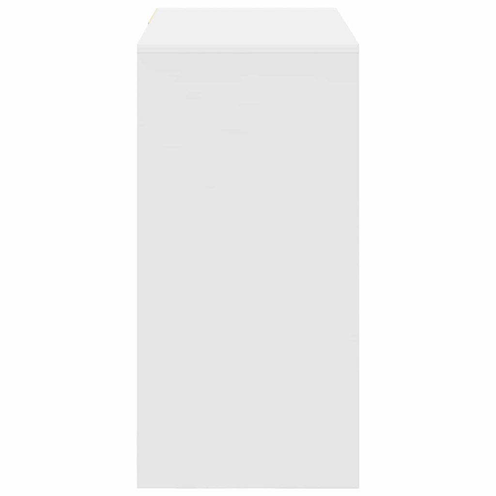 Stalas su stalčių Balta 90 x 37.5 x 75 cm Apdirbta mediena