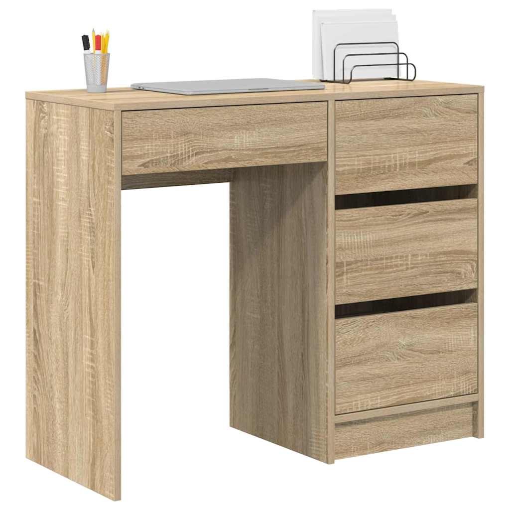 Stalas Sonoma ąžuolas 90 x 37.5 x 75 cm Apdirbta mediena