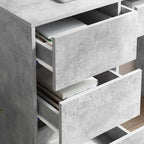Stalas Betono pilka 90 x 37.5 x 75 cm Apdirbta mediena
