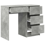 Stalas Betono pilka 90 x 37.5 x 75 cm Apdirbta mediena