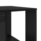 Stalas Juodas ąžuolas 130 x 50.5 x 75 cm Apdirbta mediena
