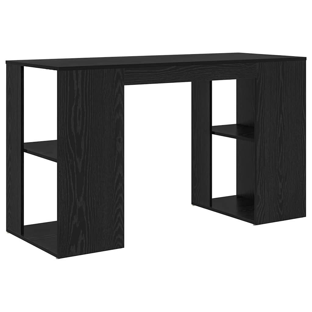 Stalas Juodas ąžuolas 130 x 50.5 x 75 cm Apdirbta mediena