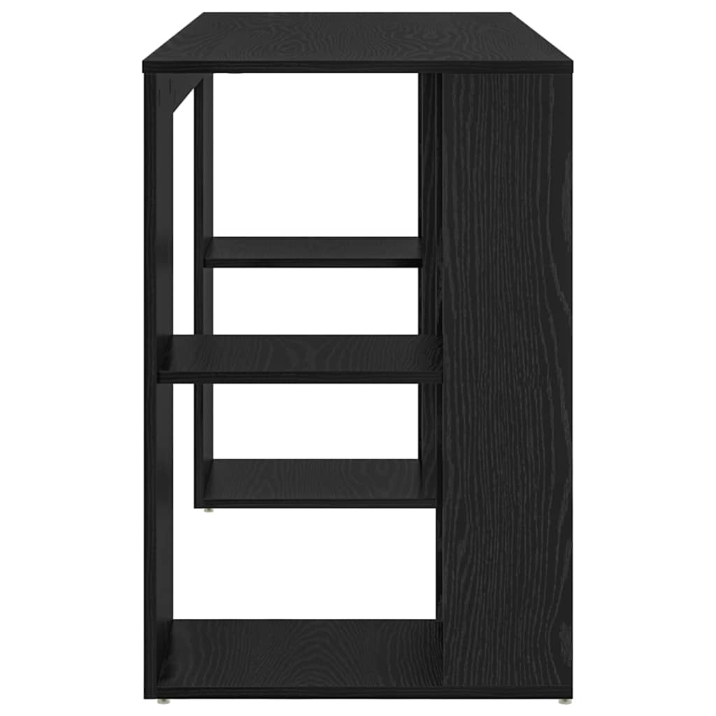 Stalas Juodas ąžuolas 130 x 50.5 x 75 cm Apdirbta mediena